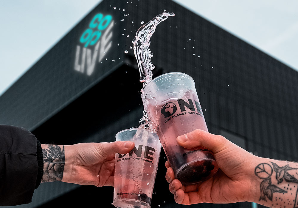 reusable cups for indoor arenas
